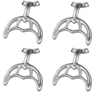 Fan - Blade Arm - Black Villa - Brushed Chrome (set of 4)