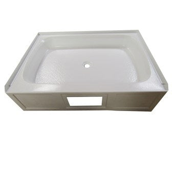 Shower - Pan - 30" x 40" - Rectangle - 10.5" Apron - w/Access Door - White -