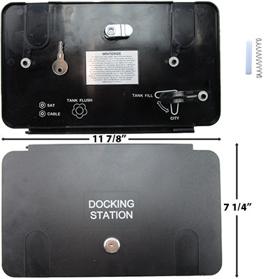 Cover - Convenience Center - Docking Station - Black - Assembled Replacement