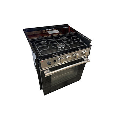 Range - 22" Sealed Burners - w/Intergrated Glass Cover - Glass Door - Elite Series Deluxe - No Light - SRSLXB3S3XAG5SK