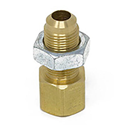 Fitting - Brass - Bulkhead - 1/2" FL x 1/2" FPT - w/Nut