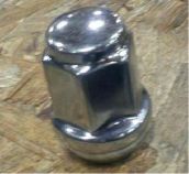 Tire - Lug Nut - 1/2" x 3/4" Hex - 1.38" Tall - Stainless Steel