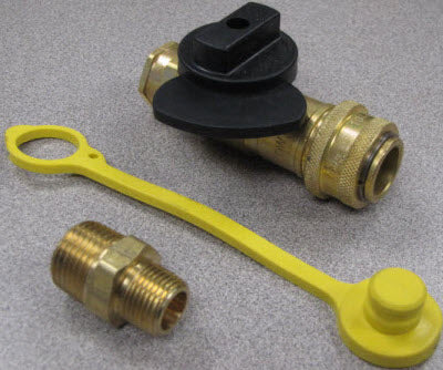 Fitting - LP - Quick Disconnect Coupler - 3/8" - w/Fitting & Plug