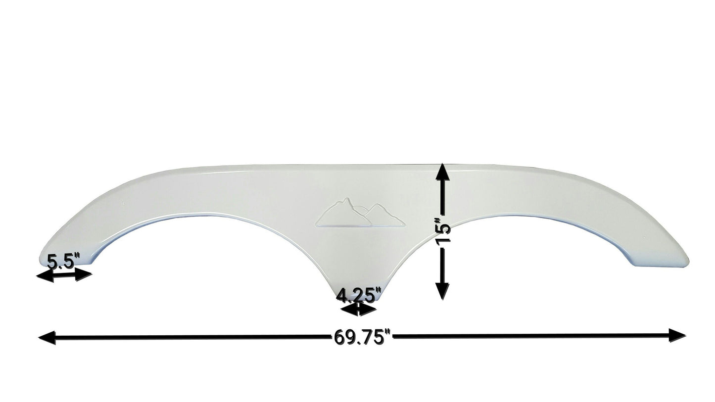 2004 Keystone Montana New Fender Skirt (White)