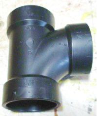 Fitting - ABS - Tee - Sanitary - 1 1/2"