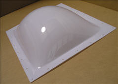 Skylight - 15" x 18" - Outer Dome - White