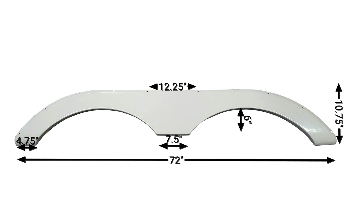 2004-2009 Keystone Laredo New Fender Skirt (White)