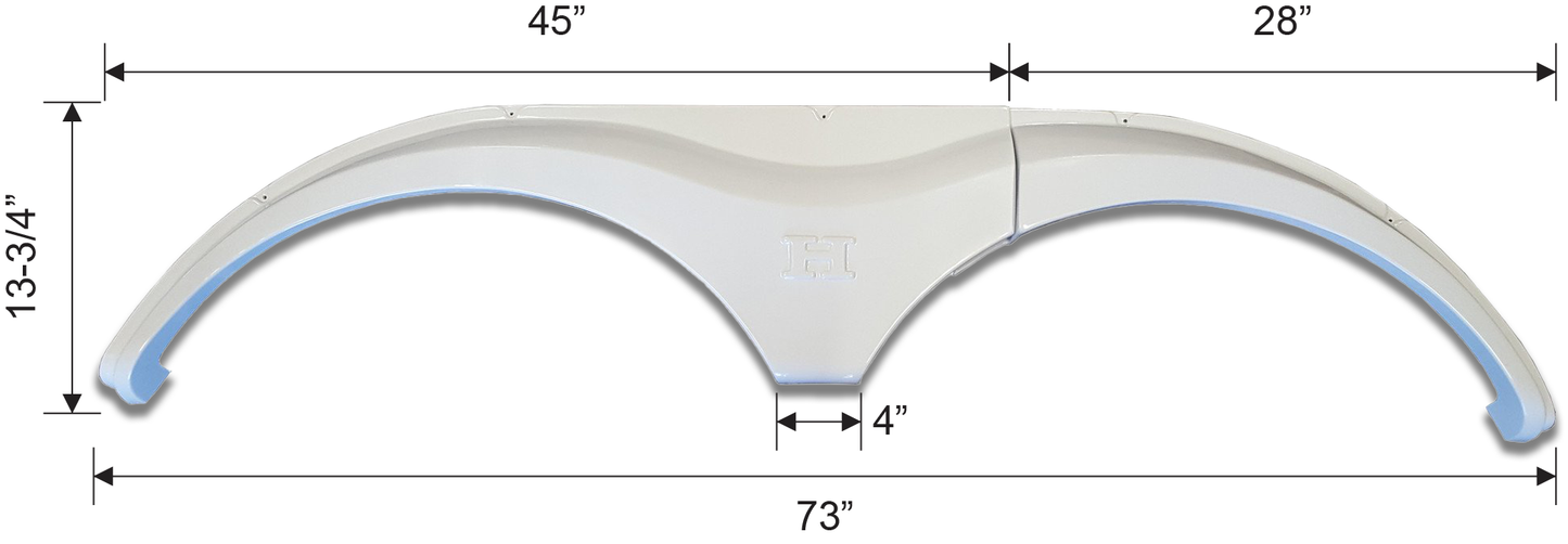 2006-2015 Heartland Big Horn New Fender Skirt (White)