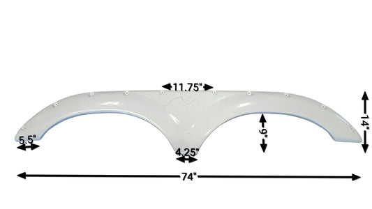 2006 Keystone Cambridge New Fender Skirt (White)