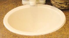 Sink - Lavatory - 10" x 13" - Oval  - Parchment - ABS