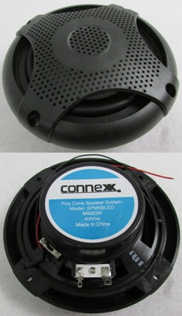 Radio - Speaker - 5 1/2" - Connexx - Poly Cone - LED - Black