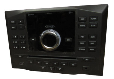 Radio - Wall Mount - AM/FM/DVD/BT/3 Zone - Alarm - AUX In - USB - 2 RCA AV Outputs