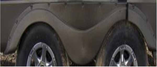 FENDER SKIRT, TANDEM, BRONZE WAVE, TRAVEL TRAILERS AT PLANT 44, T596BRZ | (FENDER-13)