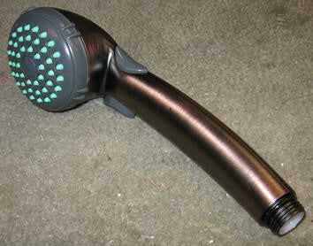Faucet - Shower Head - Massage - w/On-Off Switch - Oil Rubbed Bronze