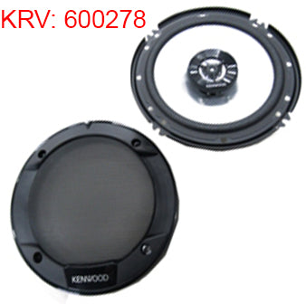 Radio - Speaker - 6.5" - 2 Way - Kenwood - Black - KFC-1666S - Replaces KFC-1665S