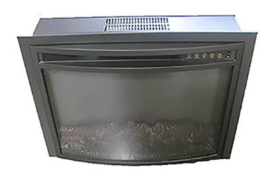 Fireplace - 26" - Curved - Electric - w/Remote Control - EF-30B - LED - Black