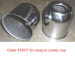 Tire - Center Cap - 4.25" - Stainless Steel