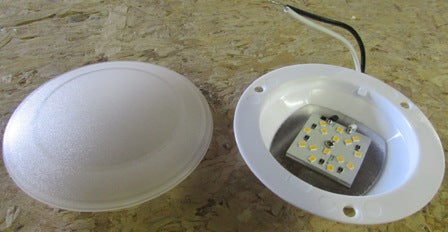 Light - 12V - 4.5" - Recessed - Radiance - White - w/Plastic Lens - Screw Mount