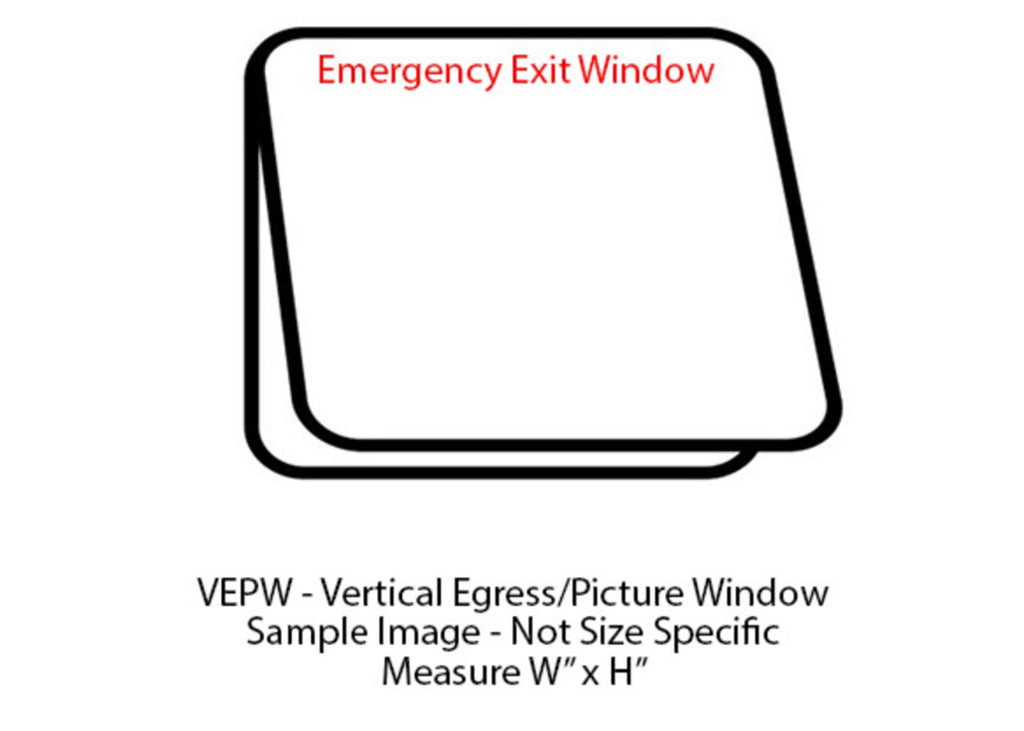 Window - 30" x 40" - VS/EG - Grey 20 - Temp - Black Frame - 8800-44162