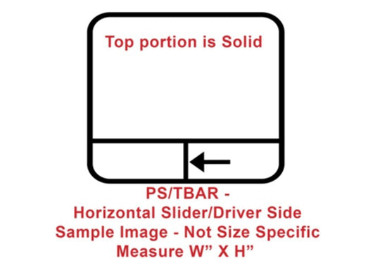 Window - 72" x 35" - PS/TBAR - Gray 20 - Temp - Black - 20" Red (Exit) - 8800-44036