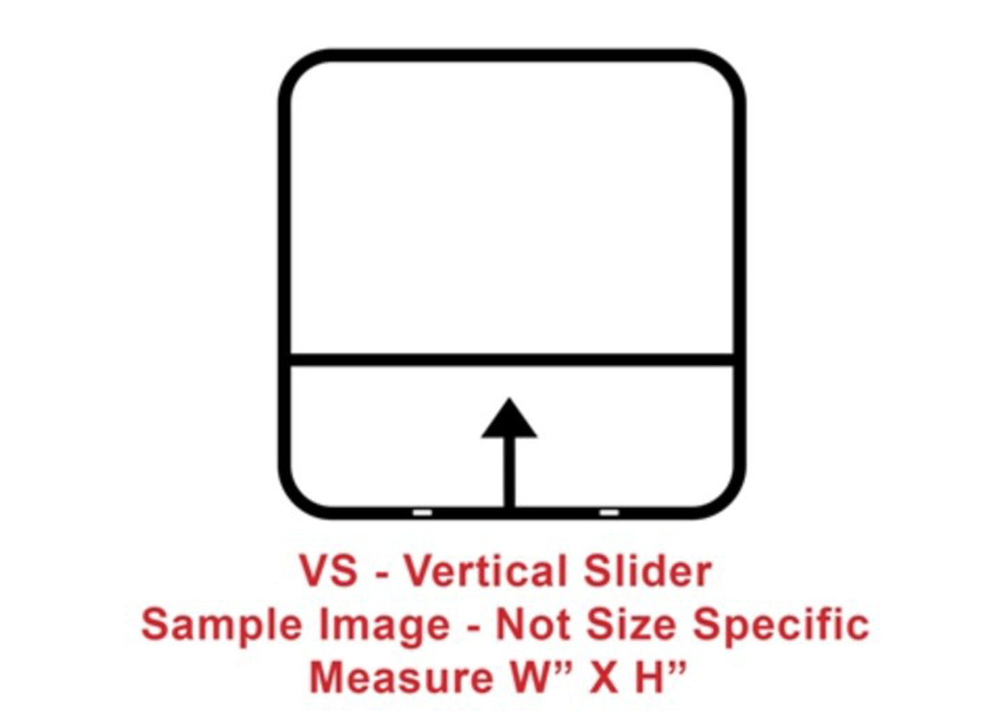 Window - 18" x 48" - VS - Grey 20 - Temp - Black Frame - 8800-44131