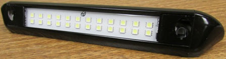 Light - 12V - Entry LED - 5050 - 10" - Double Row - Black Housing - Clear Lens