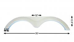 2013 Keystone Outback Fender Skirt (White)