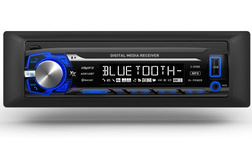 Radio - Stereo Receiver - Multi Media - Axxera - Mechless - Front Mount - AM/FM/USB/AUX/Bluetooth