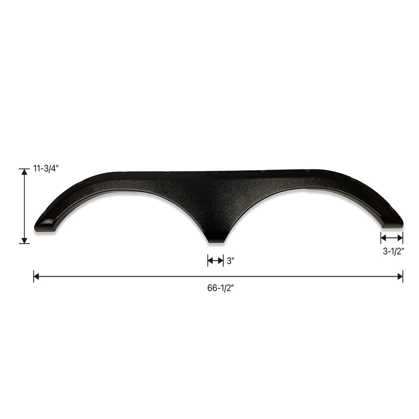 2017-2018 Crossroads Volante Fender Skirt Black