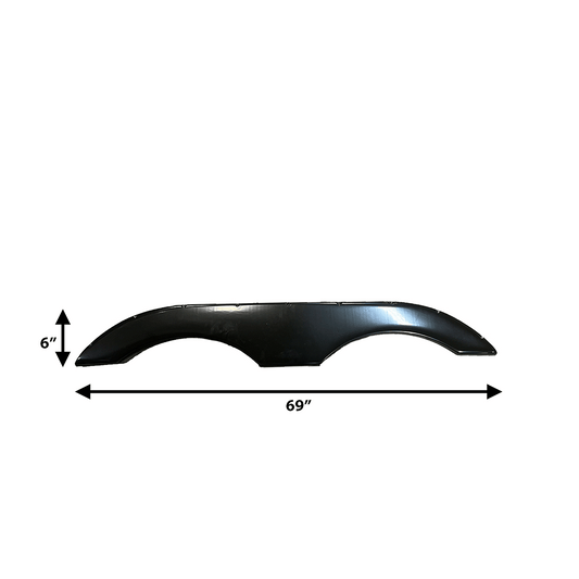 2008-2015 Keystone Cruiser Fender - 6" X 69" FENDER SKIRT W/O CROSSROAD LOGO - BLACK