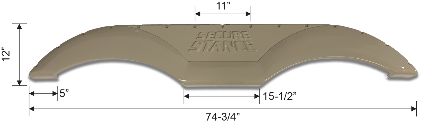 2016-2017 Crossroads Sunset RV Fender Skirt (Champagne)