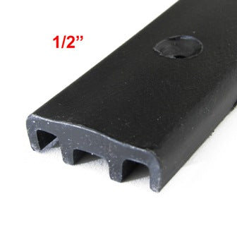 Seal - Co-Extruded - 1/2" Black Wear Bar w/Slip - 190"
