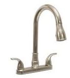 Faucet - Kitchen - High Rise - Pull Down - Satin Nickel