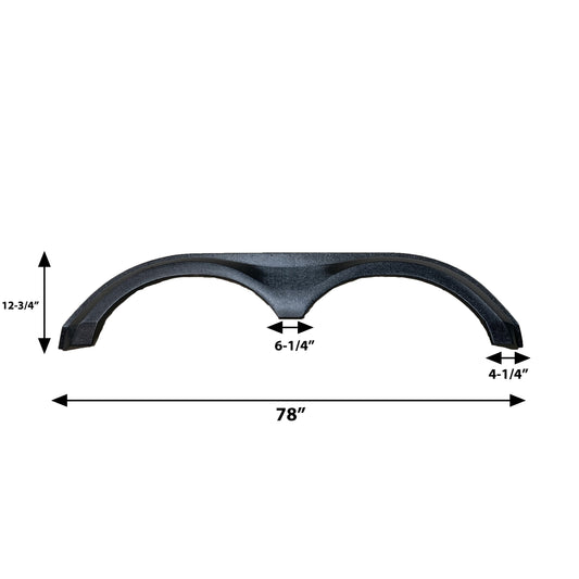 Grand Design RV Fender Skirt -abs- tandem-black-hc-sm