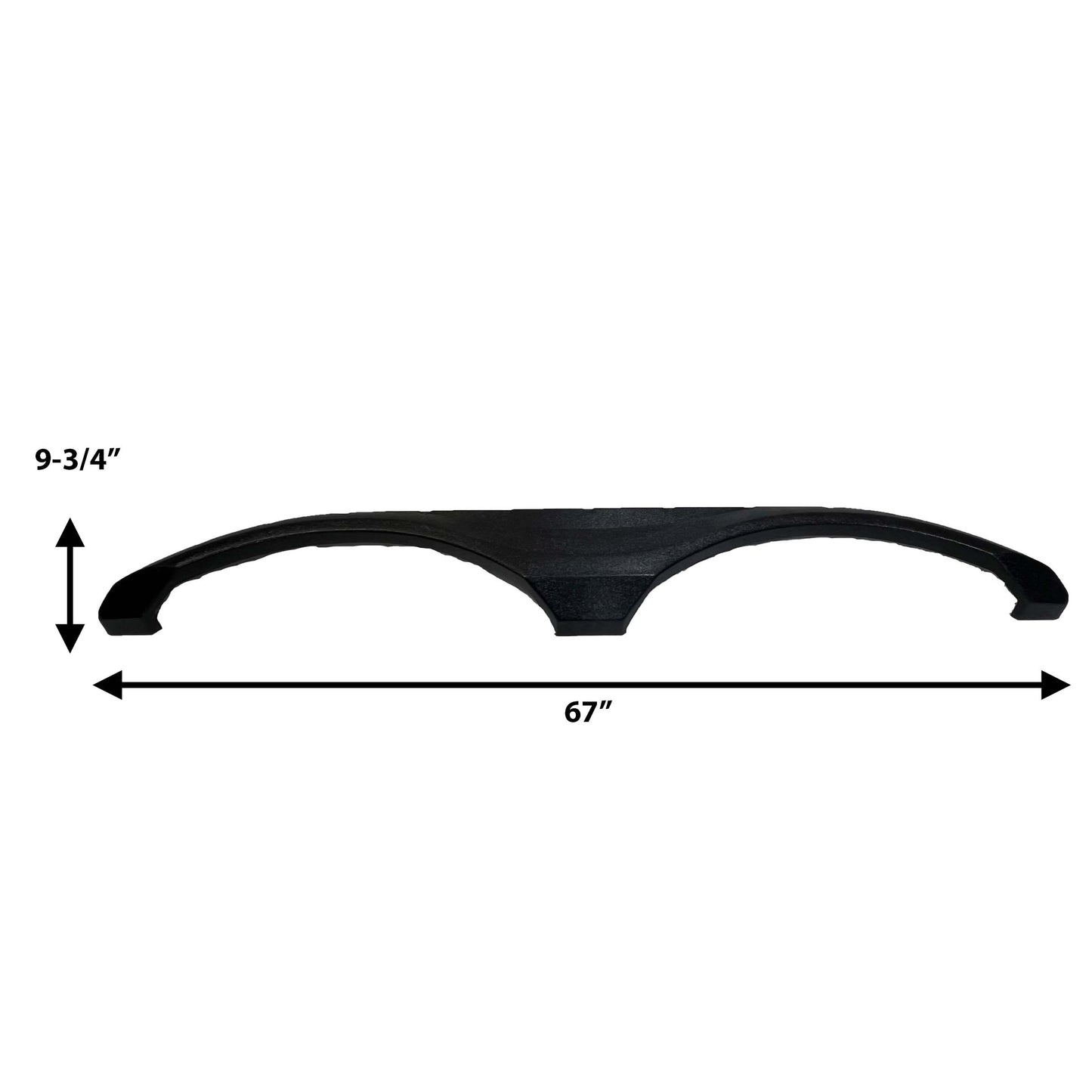 Grand Design Fender Skirt trim- abs- tandem- Dimensions: 67" x 9-3/4"