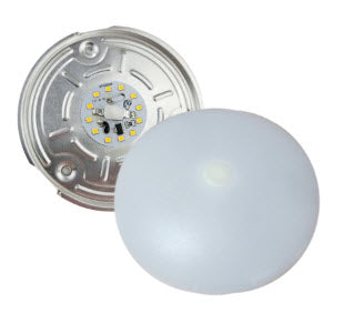 Light - Ceiling - Round - 4 1/2" - 12V - LED - Mushroom Light - Ultra Bright - (Cool White) - w/Switch