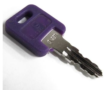 Key - Bitted Key - G-351 - w/Single - Key Code Stamped On Key