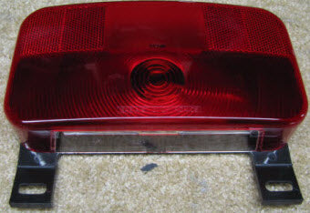 Light - Taillight - Black Base - w/License Bracket