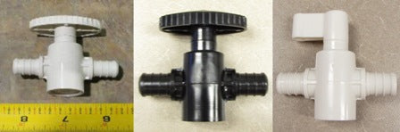 Fitting - Valve - Straight Stop - 1/2"B x 1/2"B - Poly