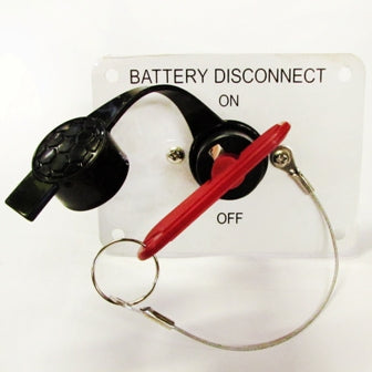 Switch - Battery Disconnect - w/Plt Key & Chain & Dust Cvr