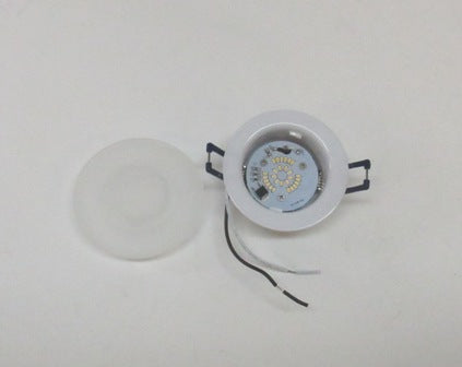 Light - 12V - 3.25" - Recessed - Spring Mount - Glass Lens - 200 Lumens