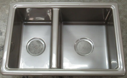 Sink - 25" x 17" - Double Bowl - Stainless Steel - GEN2 - Plastic