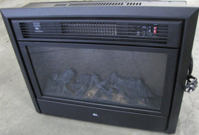 Fireplace - 26" - Electric - w/Remote Control - Greystone Model - Black