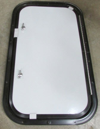 Baggage - Door - RH - 14" x 24" - 8333 Oxford Gray - NOINSK - 2T - BKFC - MFHC - PIANO - NWEEP - MHLS - DRLPG85