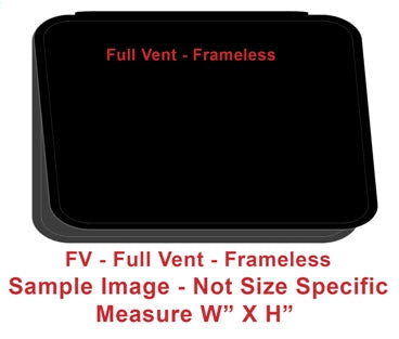 Window - 30" x 18" - FV - Grey 20 - Temp - Black - Frameless - F300-43180