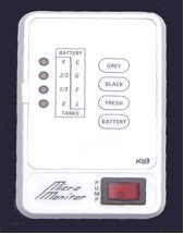 Monitor Panel - 3 Tank 1 Switch - White