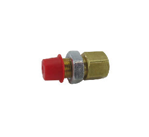 Fitting - Brass - Bulkhead - 1/2" FL x 1/2" FPT - w/Nut