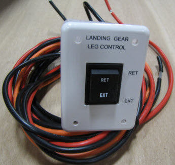 NLA Jack - Landing Gear Switch - w/Harness - White Bezel