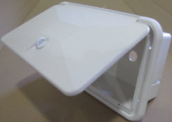 Cover - Hatch - Shower Box - White