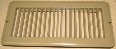 Grill - Register - Floor - 4" x 10" - Non Dampered - Brown - Import